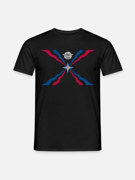 Assyrian Flag - Männer T-Shirt - Schwarz