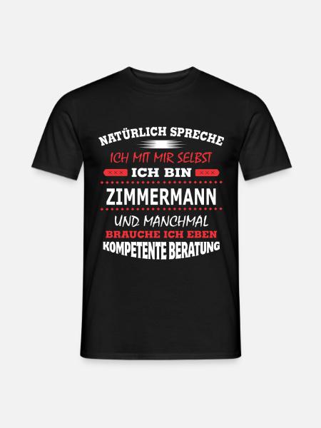 ZIMMERMANN - Männer T-Shirt - Schwarz