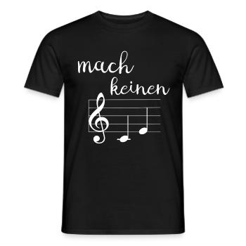 mach keinen terz - Männer T-Shirt - Schwarz - Vorne - AI Model Male 178 light (178cm)
