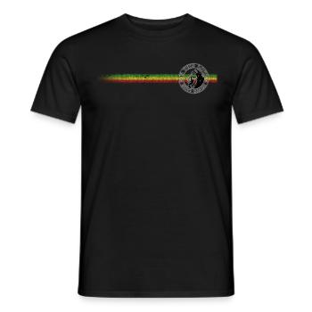 is this love roots reggae - T-shirt homme - noir - Devant - AI Model Male 178 light (178cm)