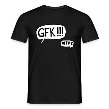 Gewaltfreie Kommunikation - What the fuck? - Männer T-Shirt - Schwarz - Vorne - AI Model Male 178 light (178cm)