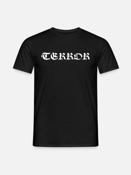 terror - Männer T-Shirt - Schwarz