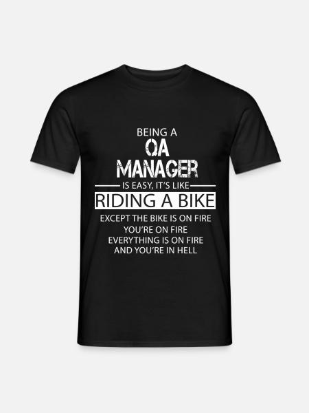 Qa Manager - Men's T-Shirt - black