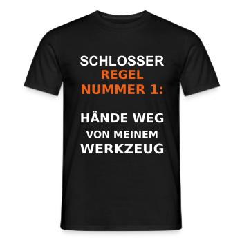 schlosser - Männer T-Shirt - Schwarz - Vorne - AI Model Male 178 light (178cm)
