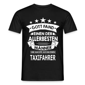 taxifahrer - Männer T-Shirt - Schwarz - Vorne - AI Model Male 178 light (178cm)