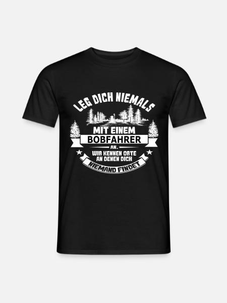bobfahrer - Männer T-Shirt - Schwarz