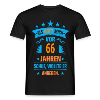 66 - Männer T-Shirt - Schwarz - Vorne - AI Model Male 178 light (178cm)