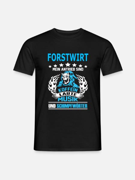 forstwirt - Männer T-Shirt - Schwarz