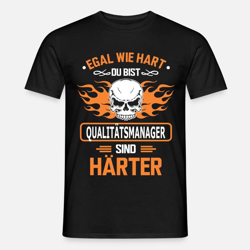 qualitaetsmanager - Männer T-Shirt - Schwarz