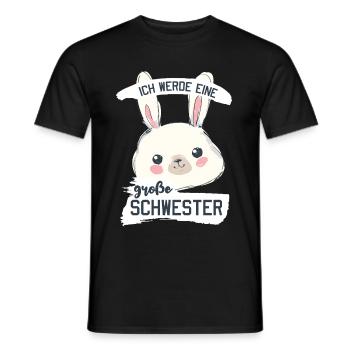 Ich werde eine Große Schwester - Männer T-Shirt - Schwarz - Vorne - AI Model Male 178 light (178cm)