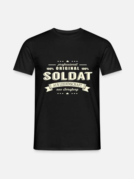 Soldat aus Leidenschaft - Männer T-Shirt - Schwarz