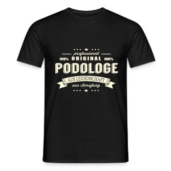 Podologe aus Leidenschaft - Männer T-Shirt - Schwarz - Vorne - AI Model Male 178 light (178cm)