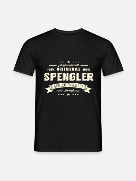 Spengler aus Leidenschaft - Männer T-Shirt - Schwarz