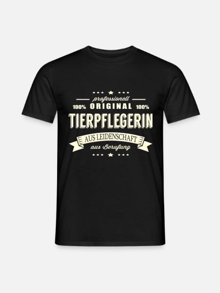 Tierpflegerin aus Leidenschaft - Männer T-Shirt - Schwarz