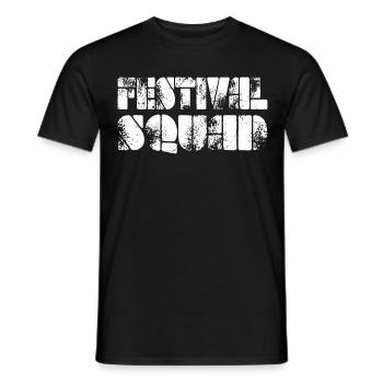 Festival Squad White - Männer T-Shirt - Schwarz - Vorne - AI Model Male 178 light (178cm)