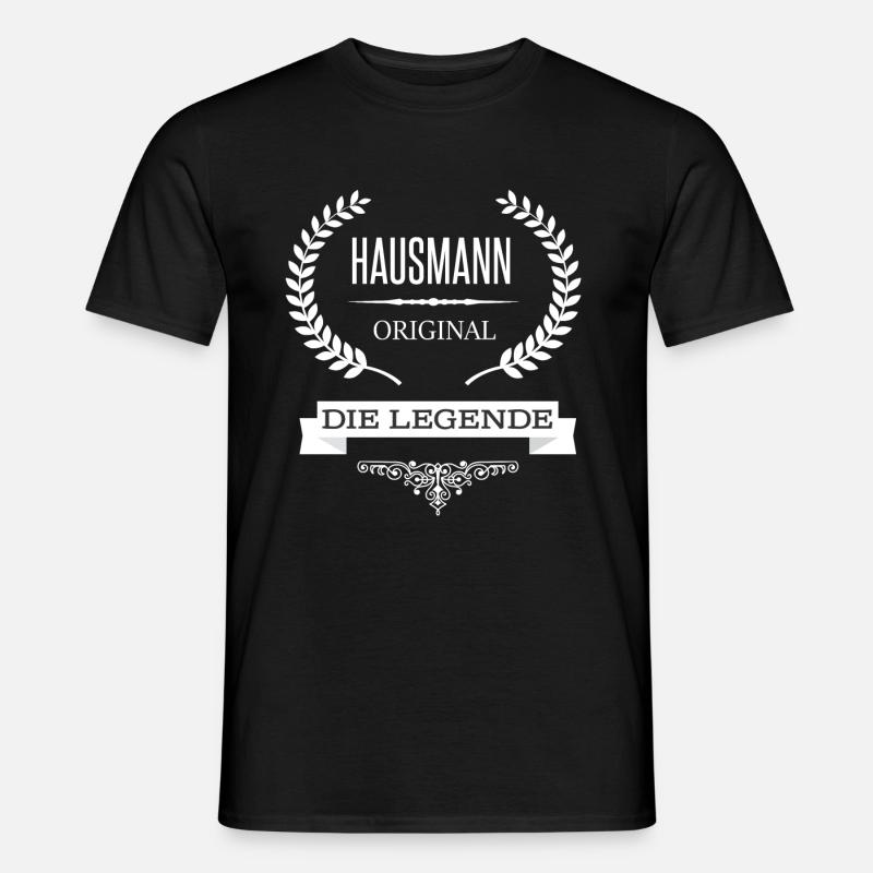 Hausmann - Männer T-Shirt - Schwarz