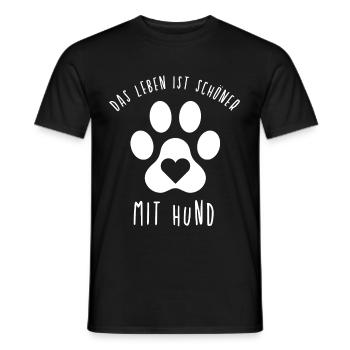 Hund - Männer T-Shirt - Schwarz - Vorne - AI Model Male 178 light (178cm)