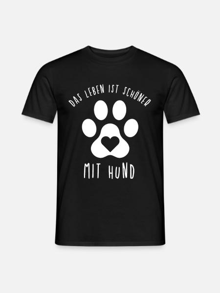 Hund - Männer T-Shirt - Schwarz