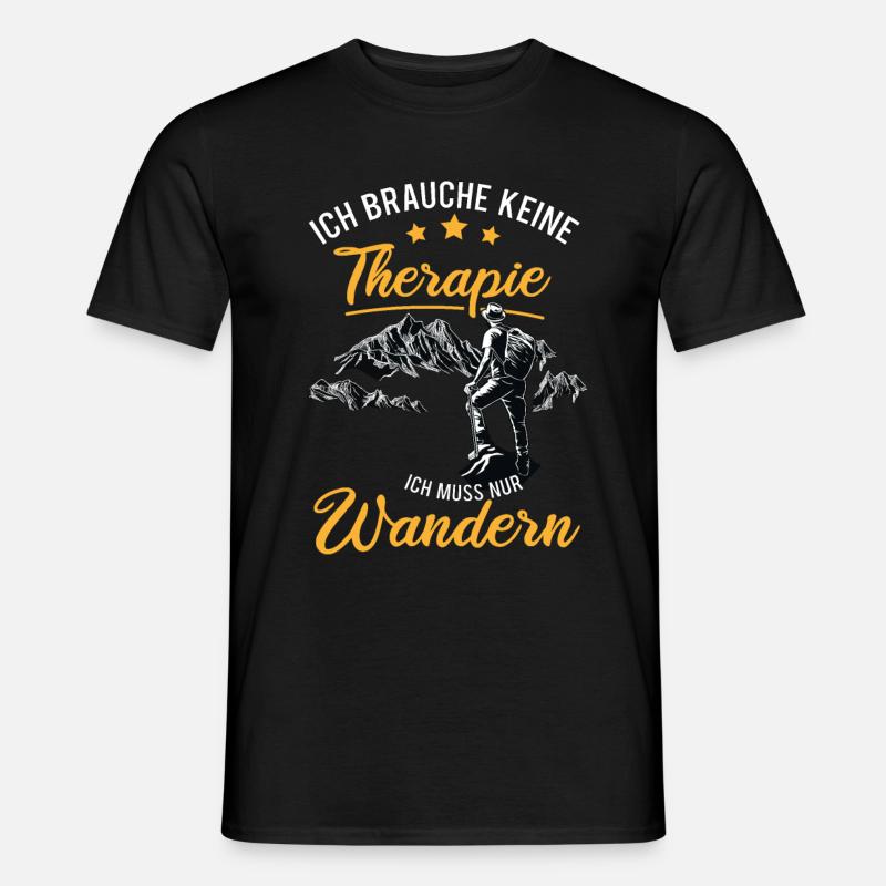 Wandern - Männer T-Shirt - Schwarz