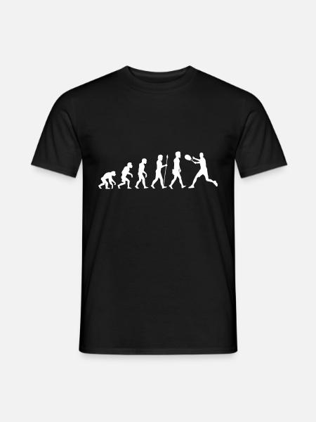 Tennis evolution - Men's T-Shirt - black
