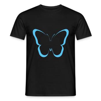 papillon butterfly - T-shirt homme - noir - Devant - AI Model Male 178 light (178cm)