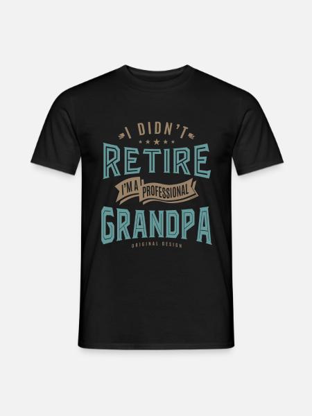 Professional Grandpa - Men's T-Shirt - black