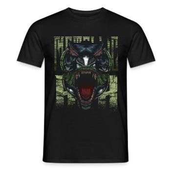 Cyborg Tyrannosaurus Rex Scifi - Männer T-Shirt - Schwarz - Vorne - AI Model Male 178 light (178cm)