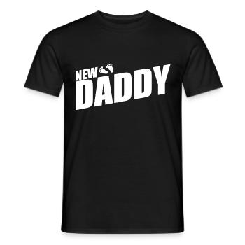 New Daddy New Dad Pregnancy Test Gift - Men's T-Shirt - black - Front - AI Model Male 178 light (178cm)