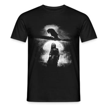 He's coming - Männer T-Shirt - Schwarz - Vorne - AI Model Male 178 light (178cm)