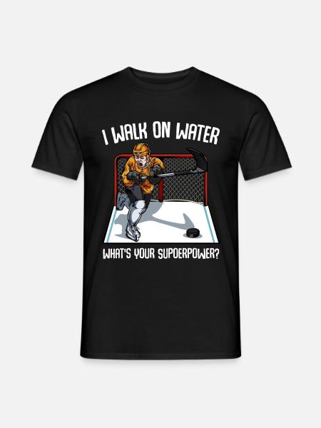 Eishockey - Männer T-Shirt - Schwarz