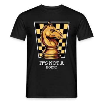 Schachspieler - Männer T-Shirt - Schwarz - Vorne - AI Model Male 178 light (178cm)