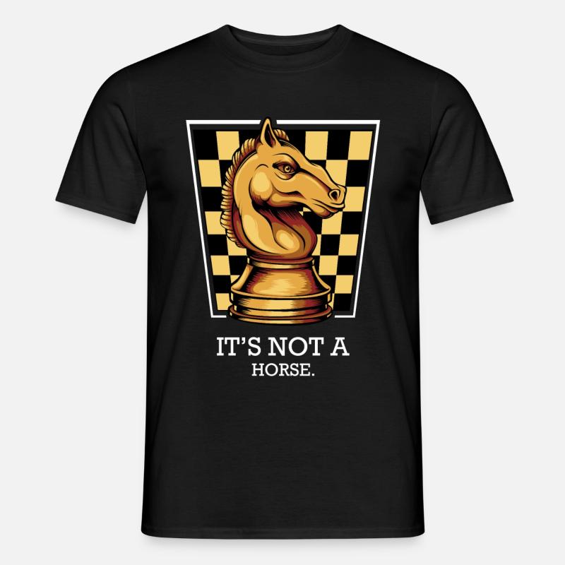Schachspieler - Männer T-Shirt - Schwarz