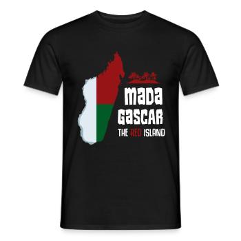 Madagascar - T-shirt homme - noir - Devant - AI Model Male 178 light (178cm)