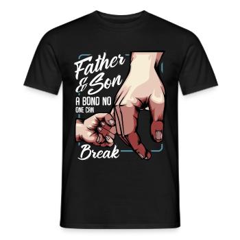 Père et fils - T-shirt homme - noir - Devant - AI Model Male 178 light (178cm)