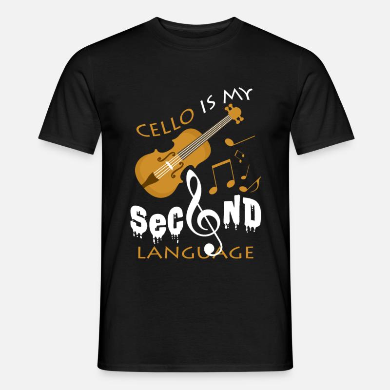 Cello - Männer T-Shirt - Schwarz