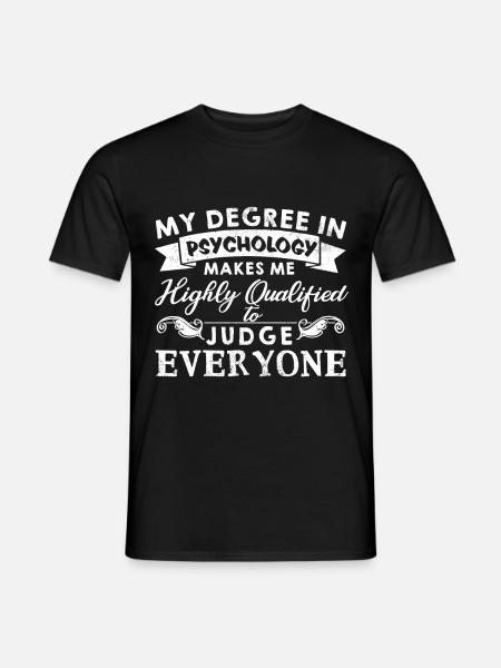 Psychology Funny sayings psychologist gift - Men's T-Shirt - black