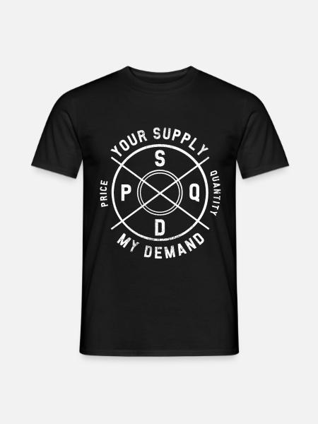 Déclaration d'économiste cool - T-shirt homme - noir