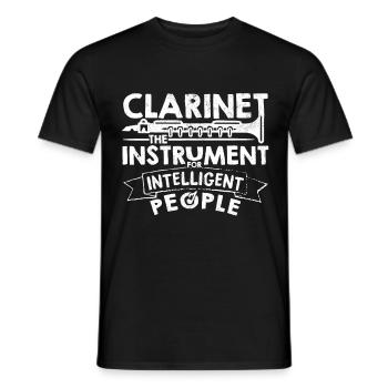 Cool Klarinette Klarinettenspieler Spruch Geschenk - Männer T-Shirt - Schwarz - Vorne - AI Model Male 178 light (178cm)