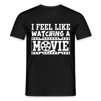 movie fans - Men's T-Shirt - black - Front - AI Model Male 178 light (178cm)
