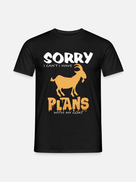 chèvre - T-shirt homme - noir