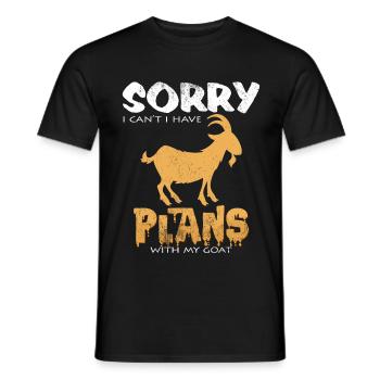 Ziegen Lustige Sprüche Cool Ziegenbauer Geschenk - Männer T-Shirt - Schwarz - Vorne - AI Model Male 178 light (178cm)