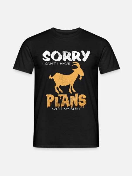 Goats Funny Sayings Cool goat farmer gift - Men's T-Shirt - black