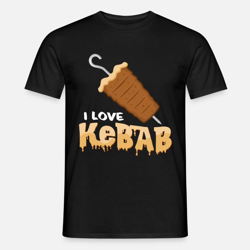 Kebab - Männer T-Shirt - Schwarz