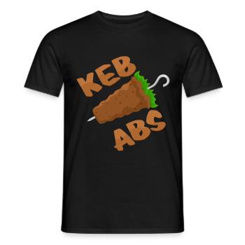 kebab - T-shirt homme - noir - Devant - AI Model Male 178 light (178cm)