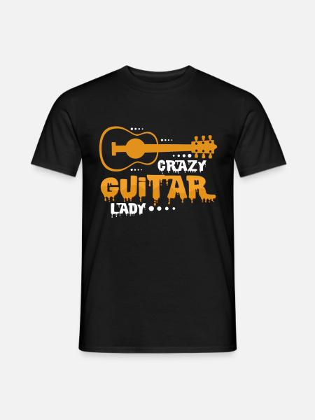 guitar - Men's T-Shirt - black