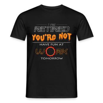 Ruhestand Witzige Sprüche Ruheständler Geschenk - Männer T-Shirt - Schwarz - Vorne - AI Model Male 178 light (178cm)