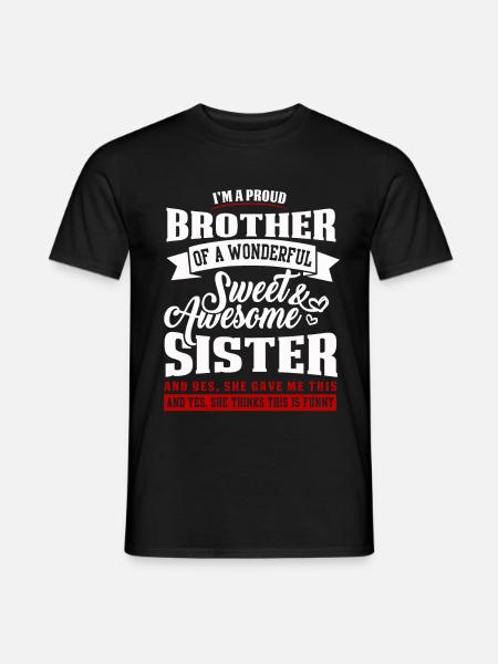 Brother and sister - Men's T-Shirt - black