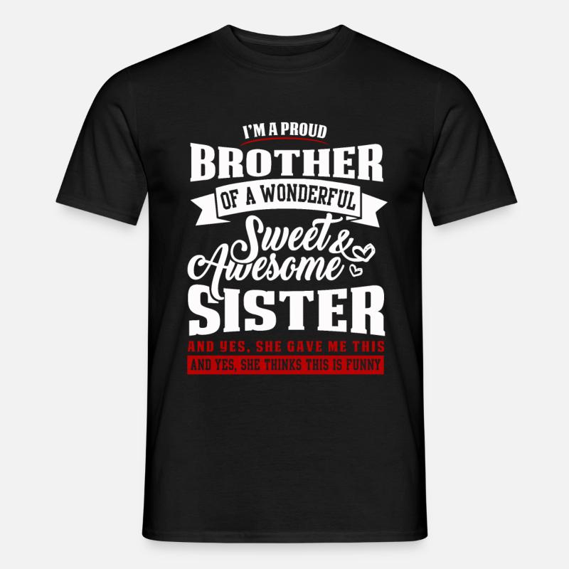 Bruder Und Schwester - Männer T-Shirt - Schwarz