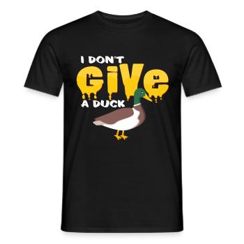ducks - Men's T-Shirt - black - Front - AI Model Male 178 light (178cm)