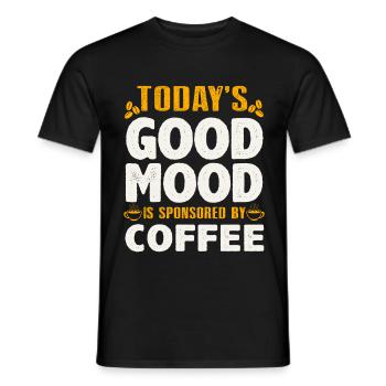 Coffee - Men's T-Shirt - black - Front - AI Model Male 178 light (178cm)
